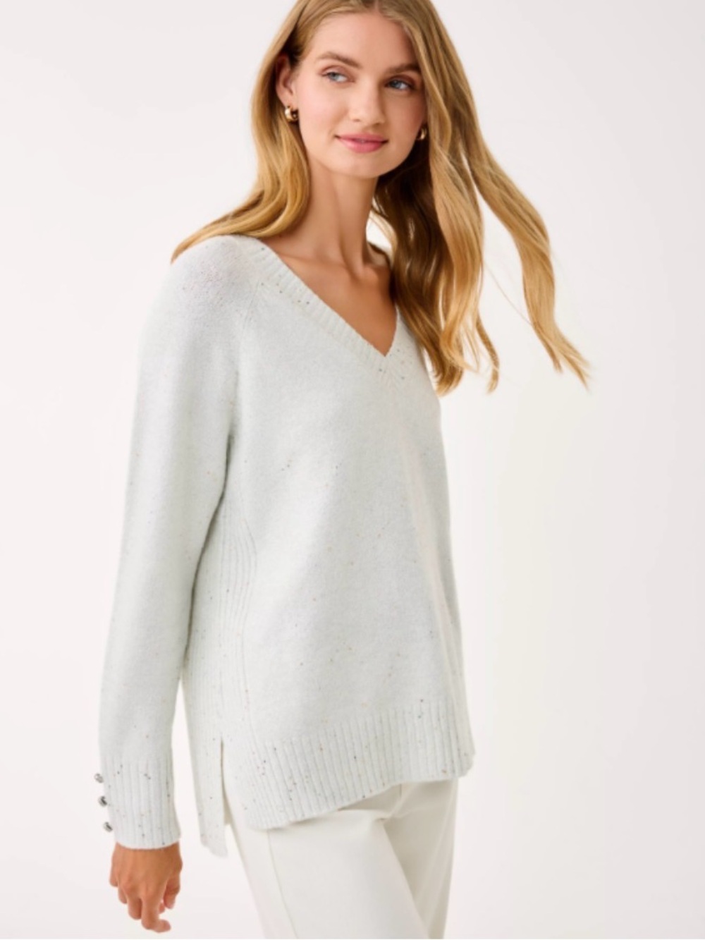 Lilly Pulitzer Kaycee Sparkle V-Neck Sweater
